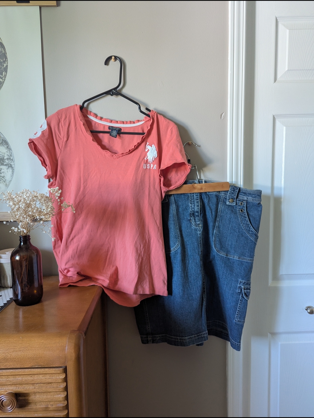 Denim Cargo Skirt